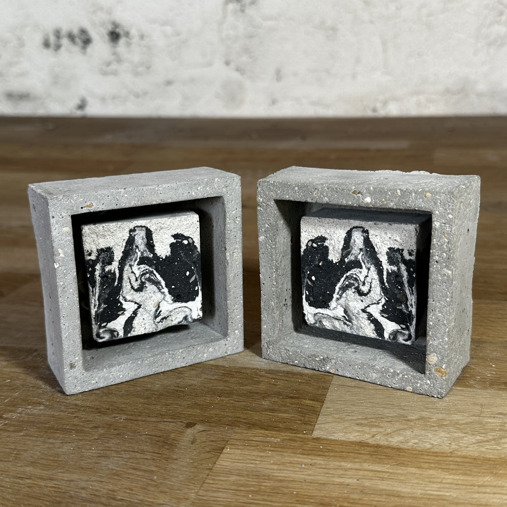 "Miroirs" tableaux en béton par César Bazaar