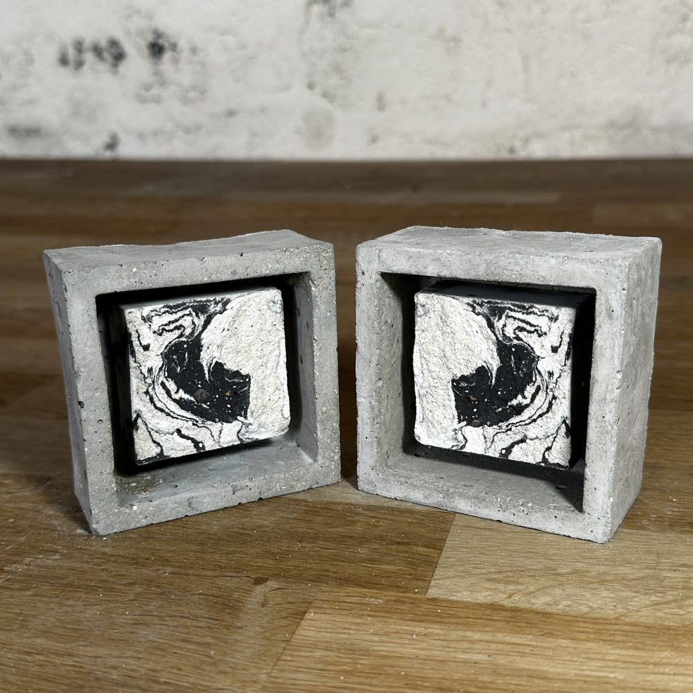 "Miroirs" tableaux en béton par César Bazaar