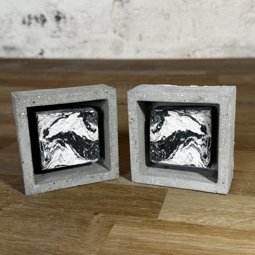 "Miroirs" tableaux en béton par César Bazaar