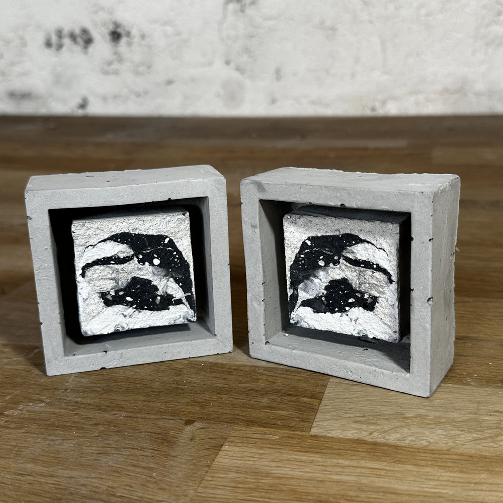 "Miroirs" tableaux en béton par César Bazaar