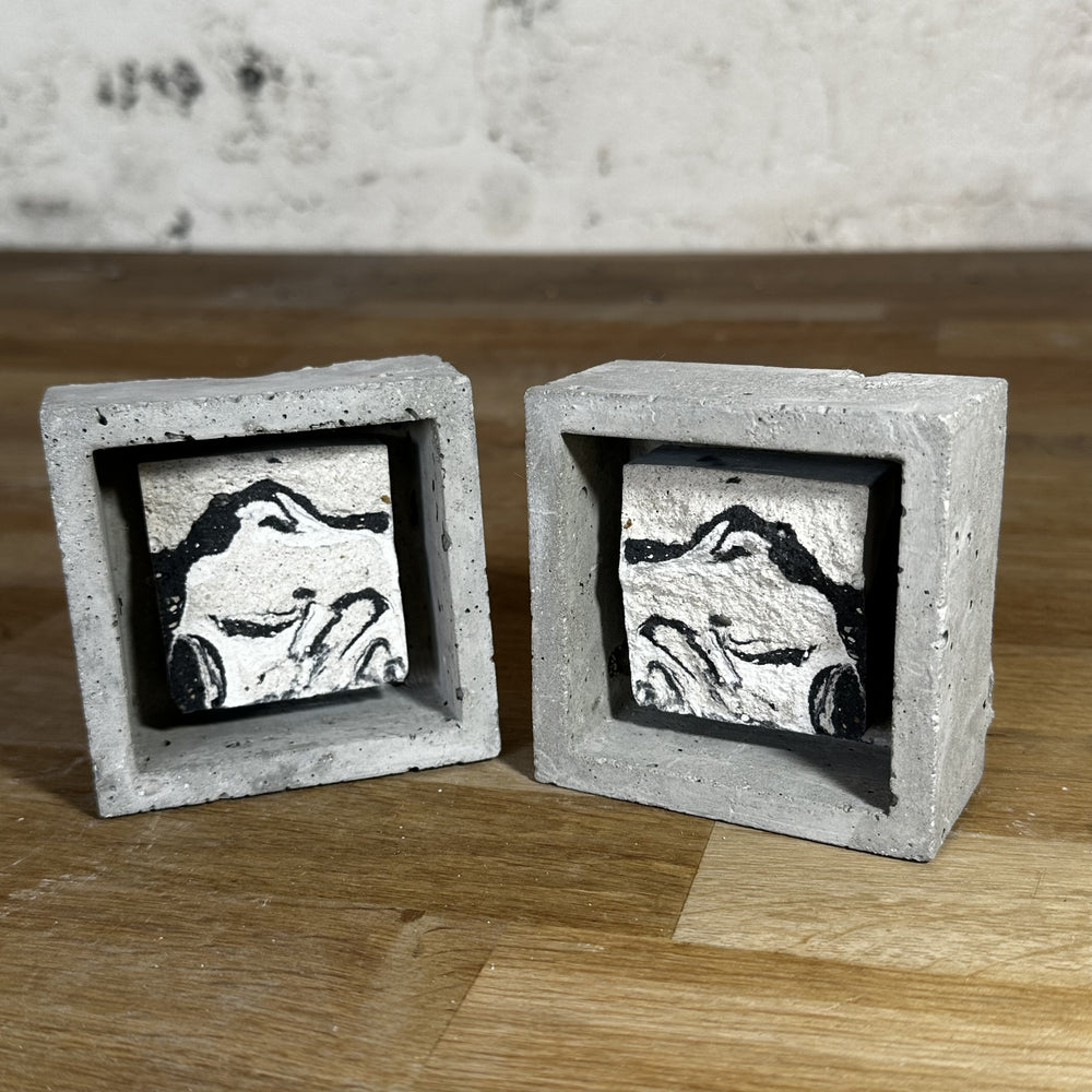"Miroirs" tableaux en béton par César Bazaar