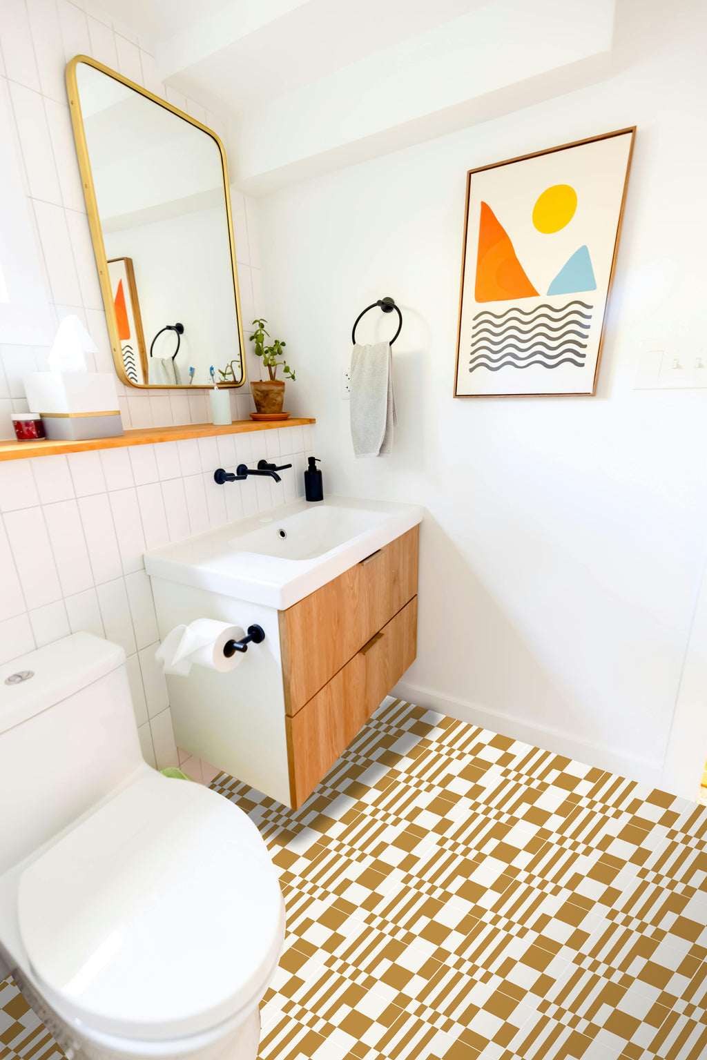 Palm Beach moutarde par Suzie Mourre