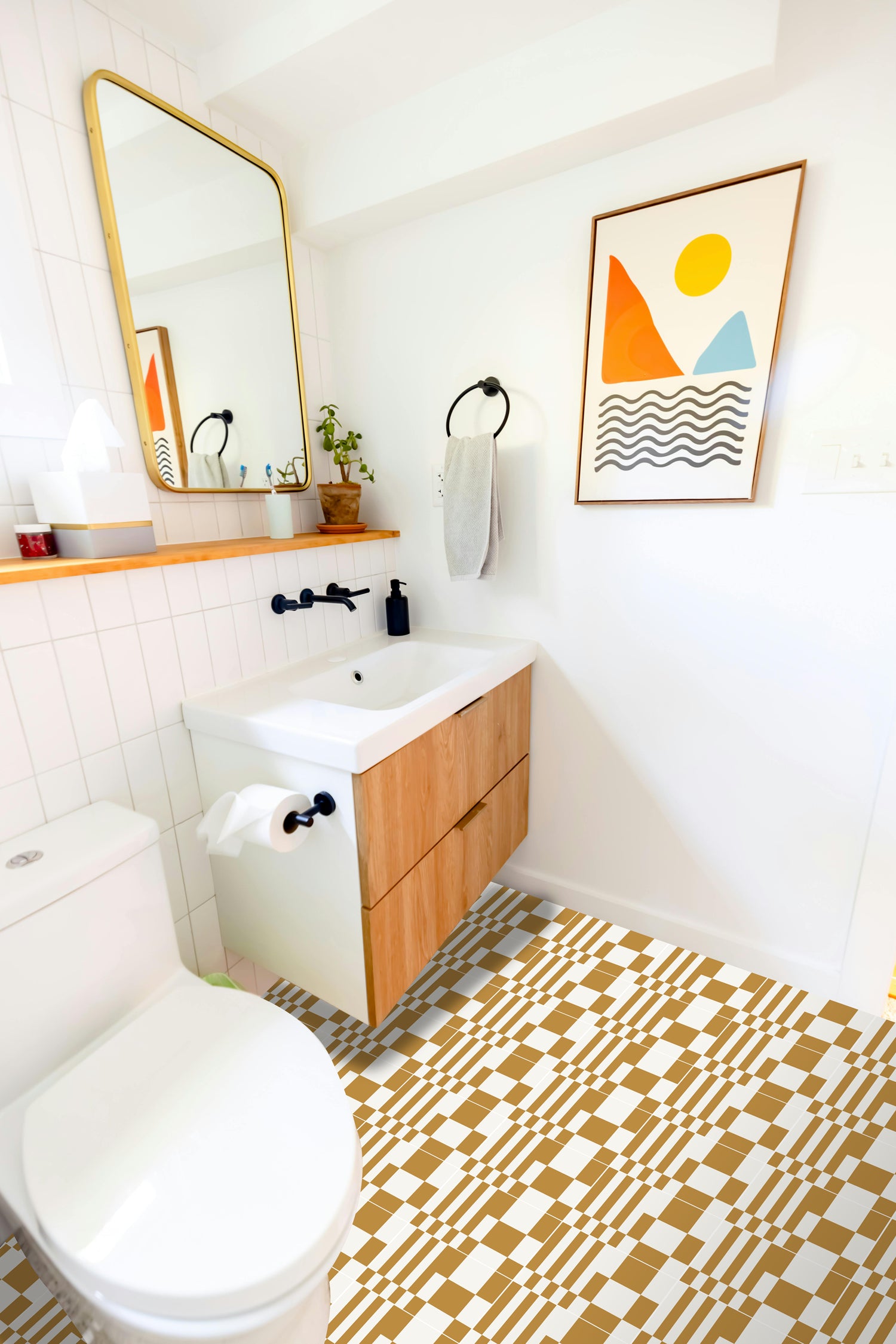Palm Beach moutarde par Suzie Mourre