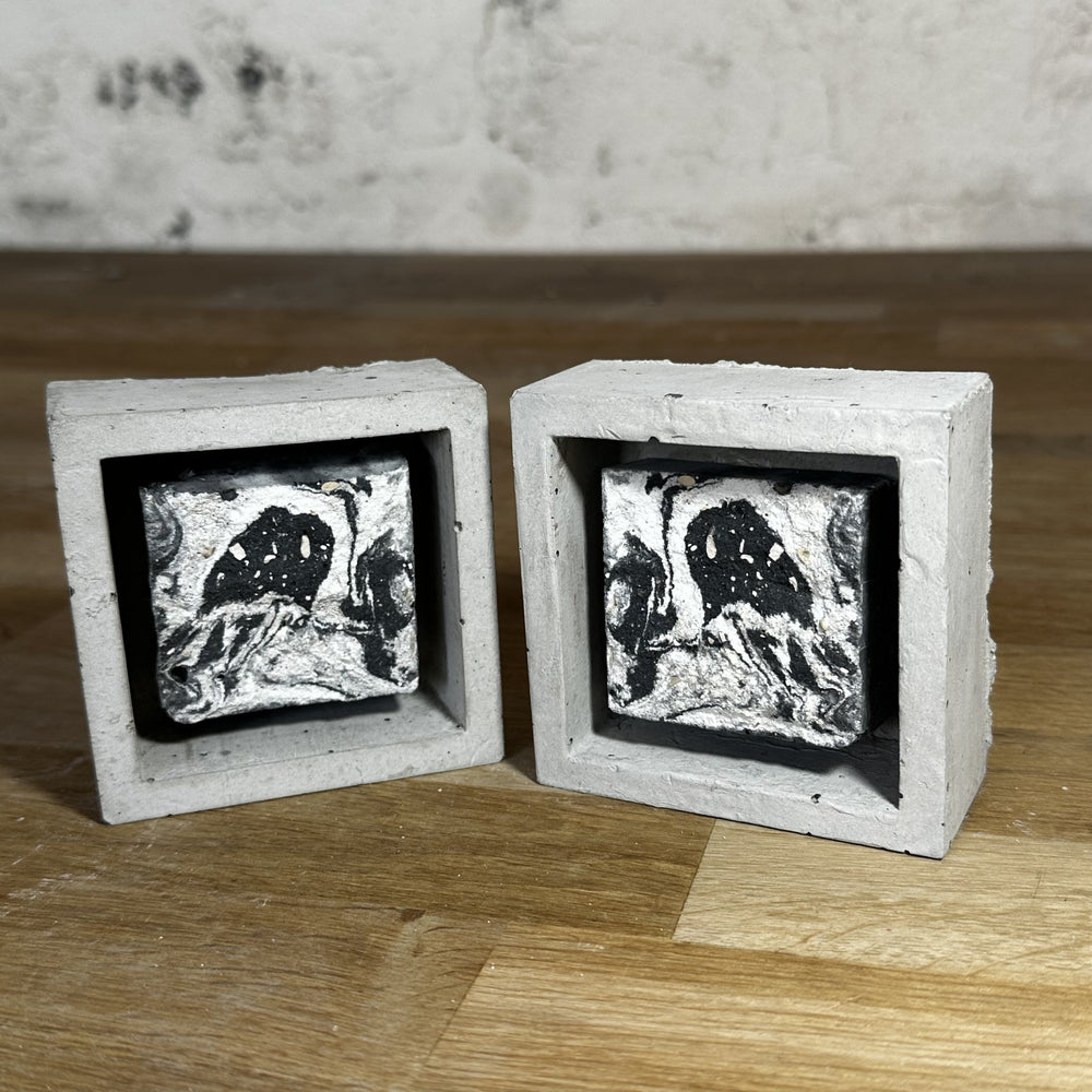 "Miroirs" tableaux en béton par César Bazaar