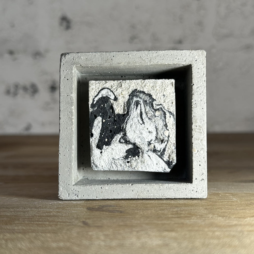 "Miroirs" tableaux en béton par César Bazaar