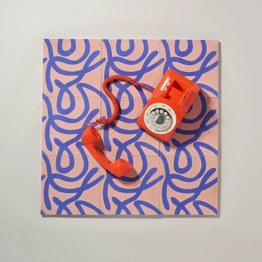Serpents rose et violet par Marie-Blanche Huet