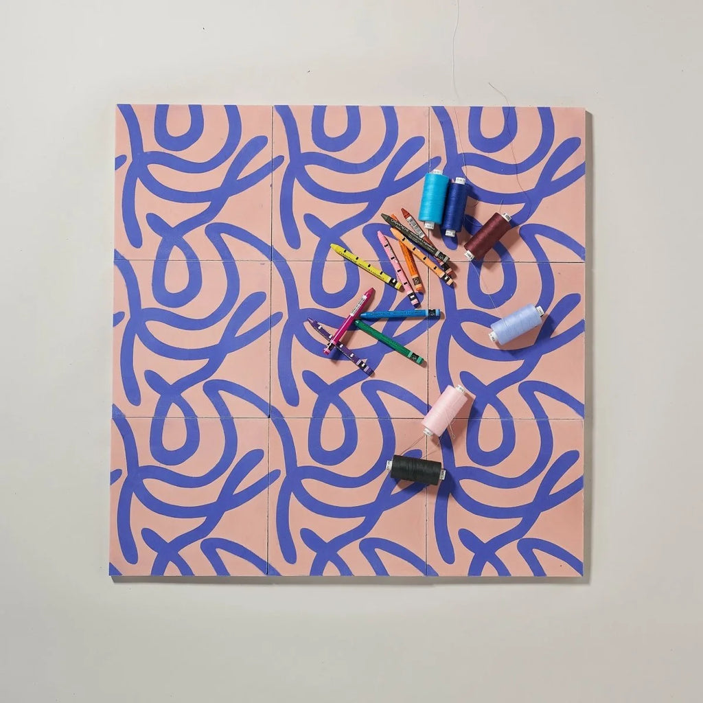 Serpents rose et violet par Marie-Blanche Huet