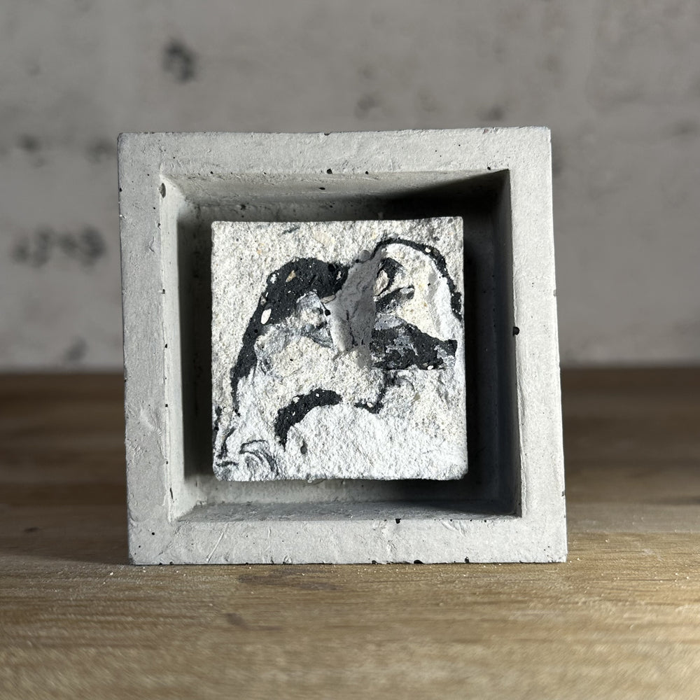 "Miroirs" tableaux en béton par César Bazaar