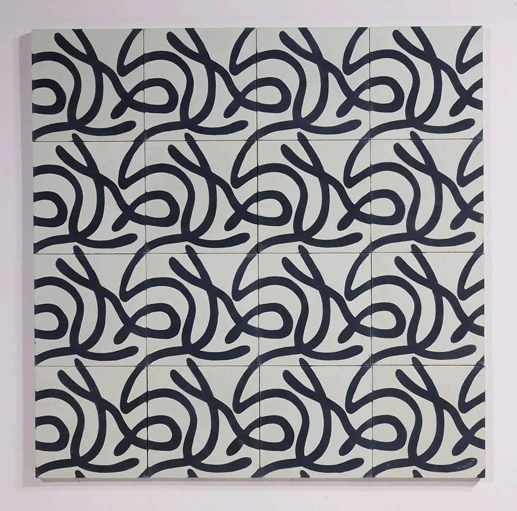 Serpents vert et noir par Marie-Blanche Huet