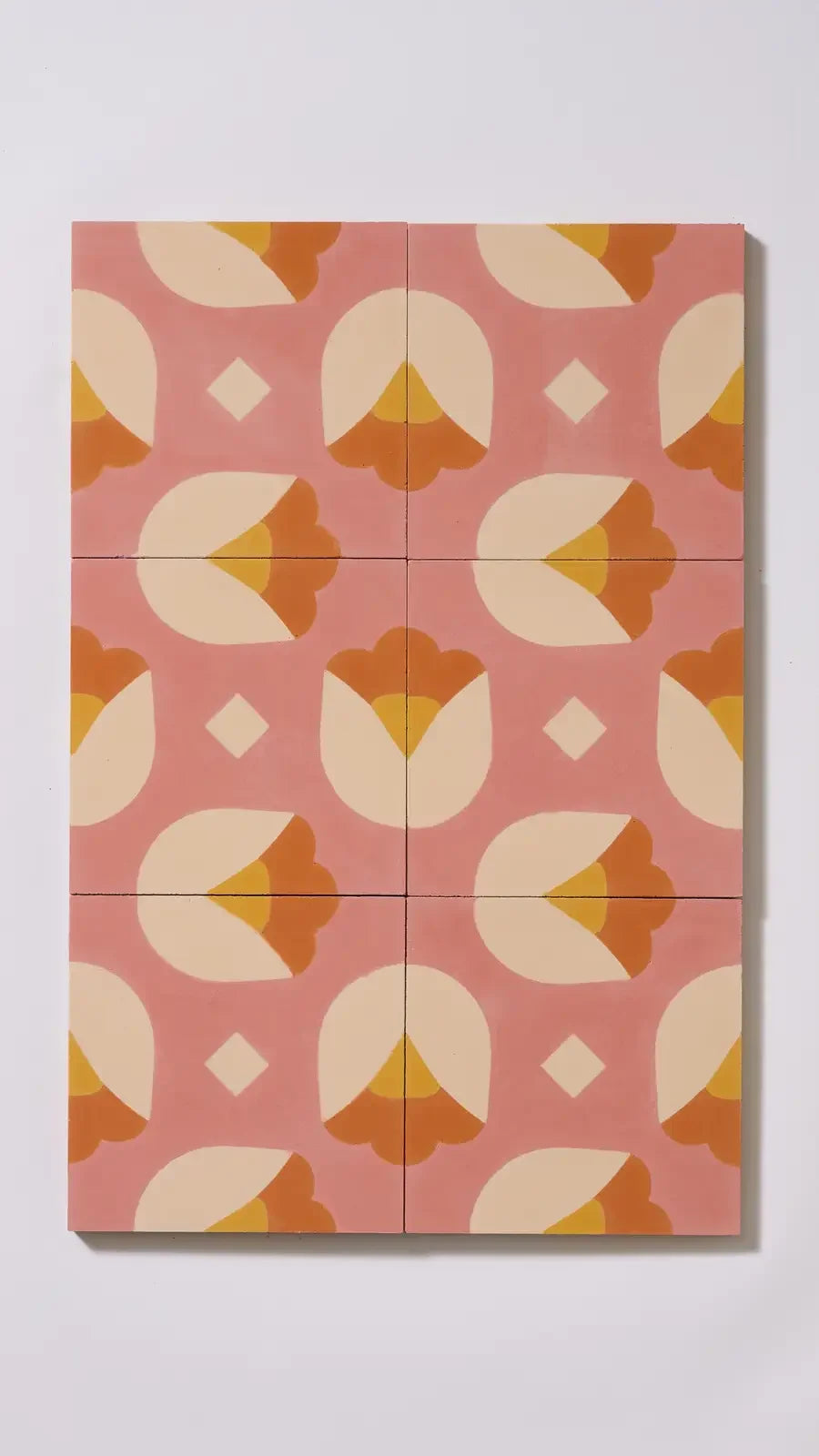 Tulipes fond rose par Sylvie Maillard