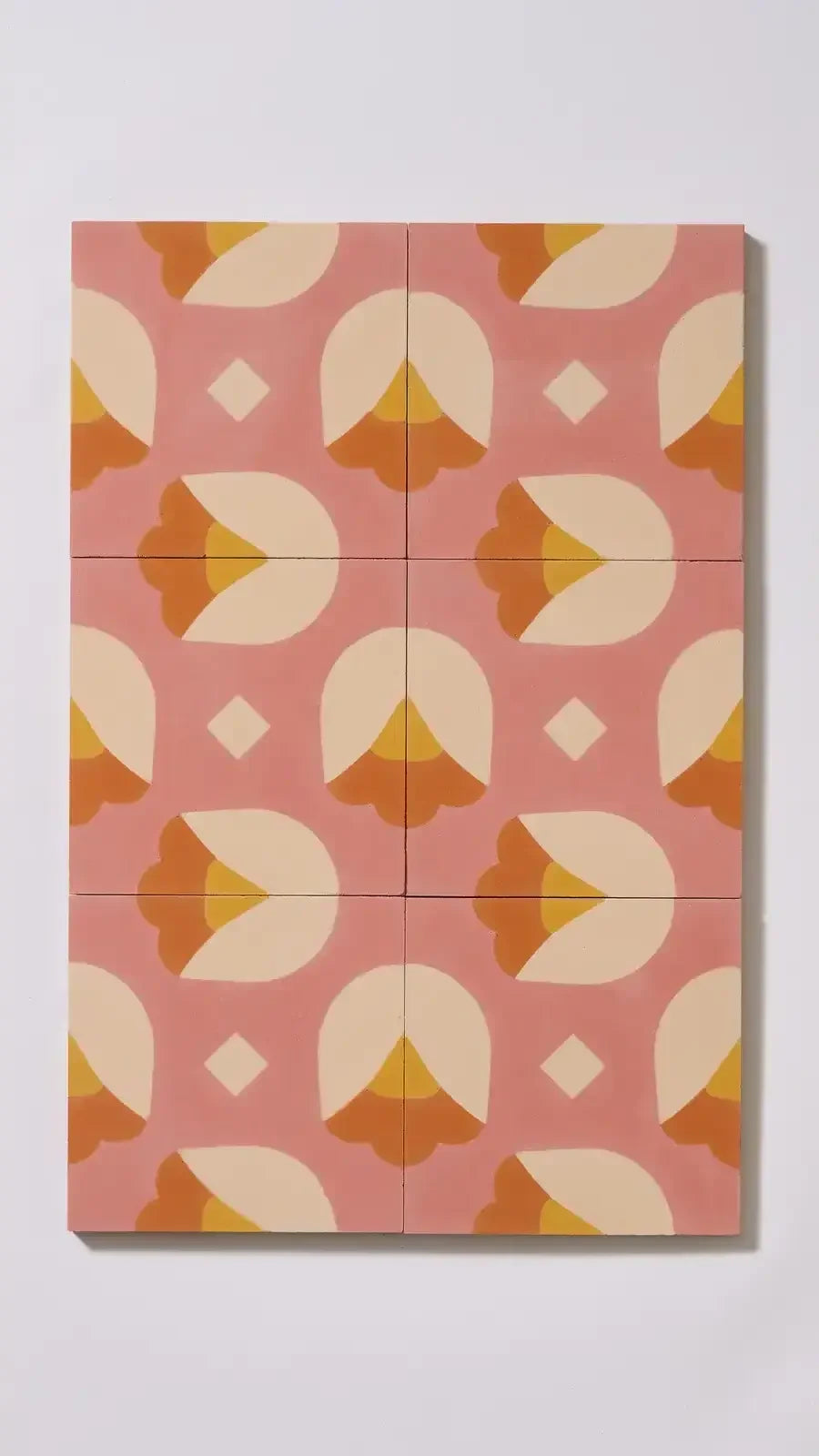 Tulipes fond rose par Sylvie Maillard