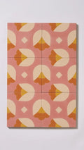 Tulipes fond rose par Sylvie Maillard
