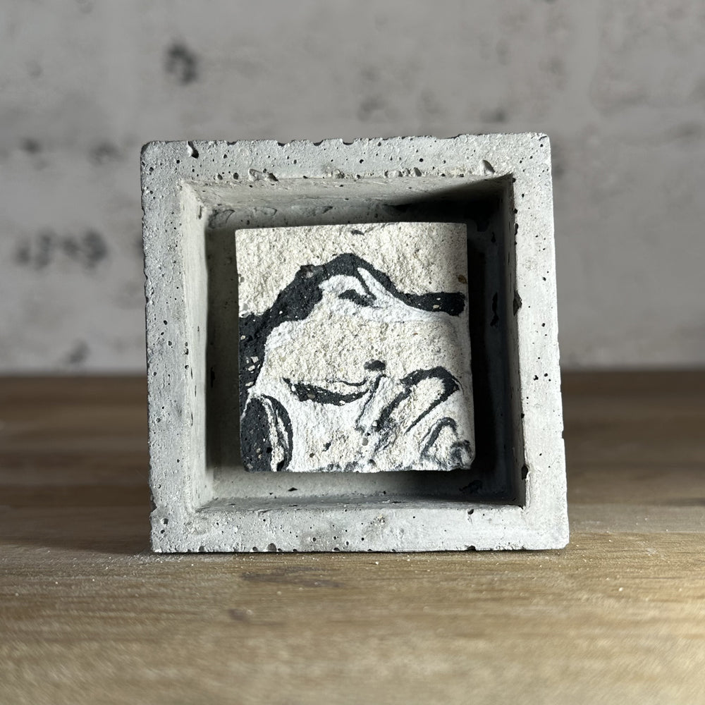 "Miroirs" tableaux en béton par César Bazaar