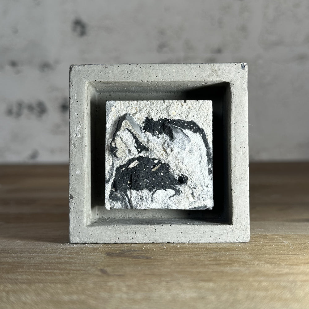 "Miroirs" tableaux en béton par César Bazaar
