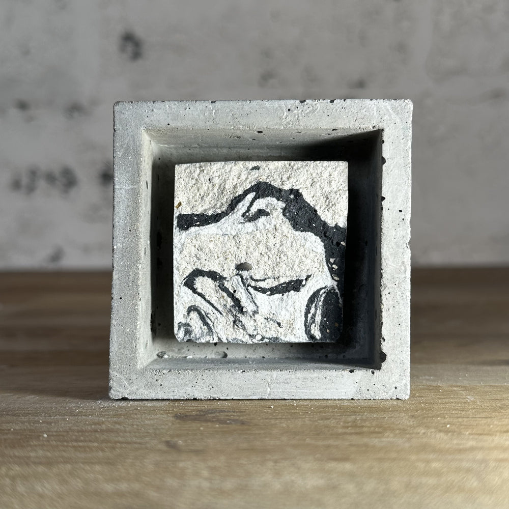 "Miroirs" tableaux en béton par César Bazaar