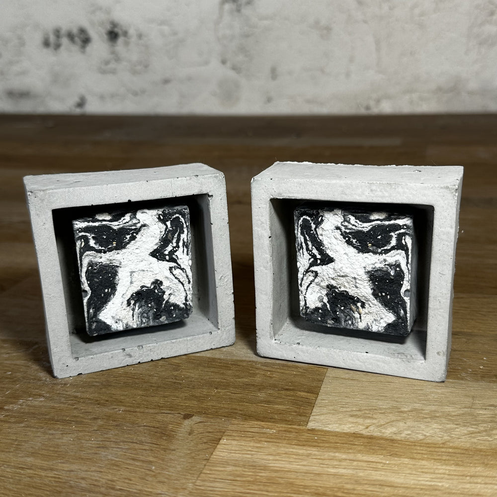 "Miroirs" tableaux en béton par César Bazaar