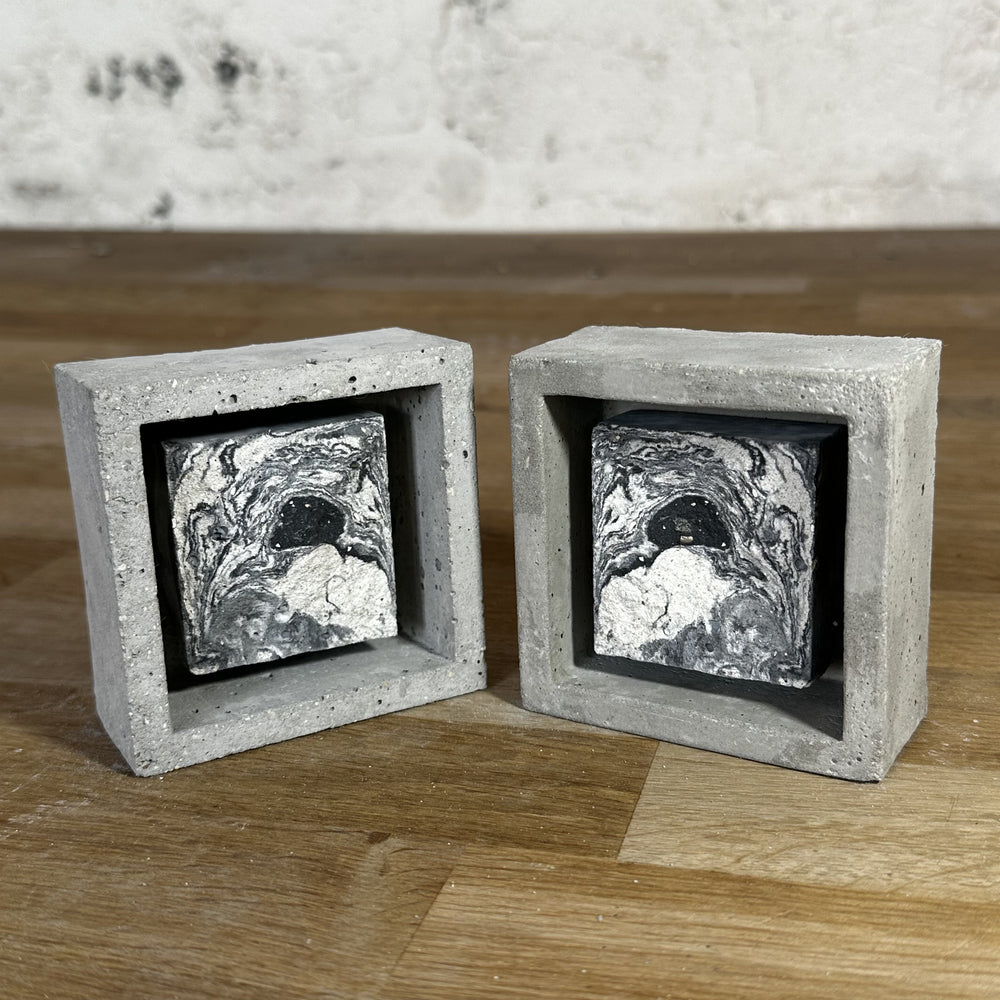 "Miroirs" tableaux en béton par César Bazaar