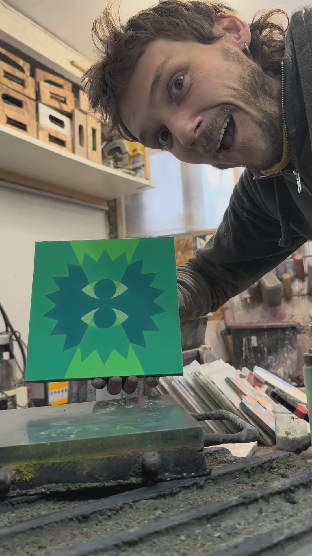 X-Ray Eyes Vert par Quique Ollervides