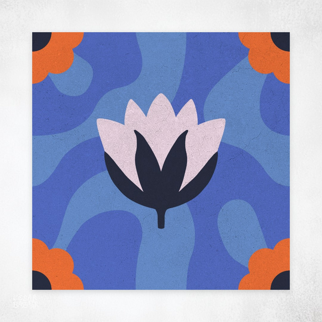 Lotus power, carreau solidaire 2026 par Noa Bianchi